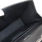 Saint Laurent Kate Chain Shoulder Bag Leather Black Medium — view 7