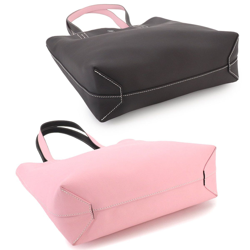 Hermes Neo Double Sens 35 Reversible Tote Swift Ebene Rose Sakura — view 5