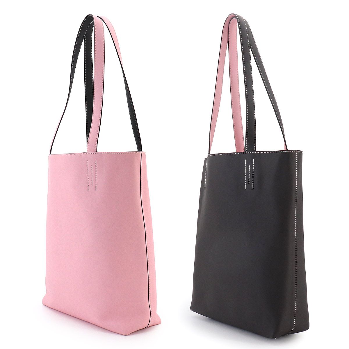 Hermes Neo Double Sens 35 Reversible Tote Swift Ebene Rose Sakura — view 4