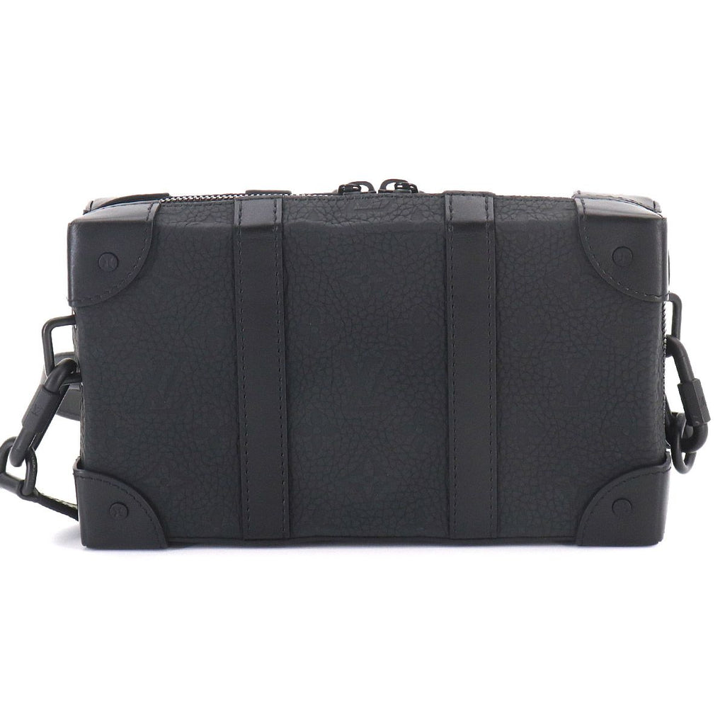 Louis Vuitton Monogram Taurillon Soft Trunk Wallet Shoulder Bag Black — view 2