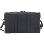 Louis Vuitton Monogram Taurillon Soft Trunk Wallet Shoulder Bag Black — view 2