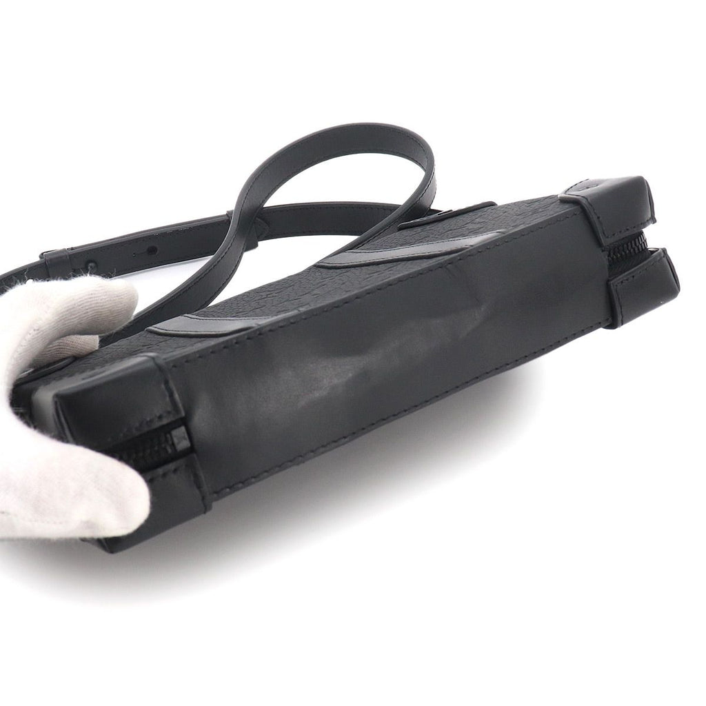 Louis Vuitton Monogram Taurillon Soft Trunk Wallet Shoulder Bag Black — view 4