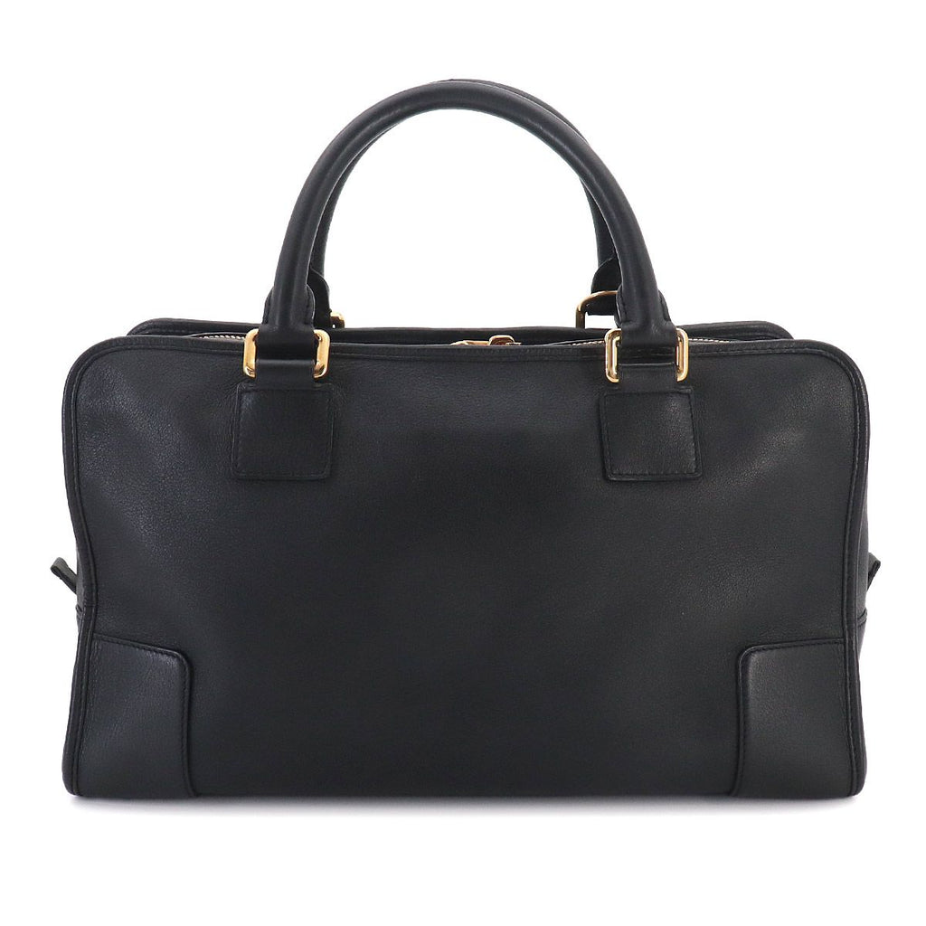 Loewe Amazona 36 Hand Bag Leather Black Gold Anagram — view 2
