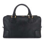 Loewe Amazona 36 Hand Bag Leather Black Gold Anagram — view 2