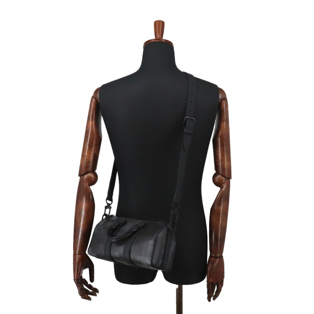 Louis Vuitton Damoflage Black Keepall Bandouliere 25 2-Way — view 9