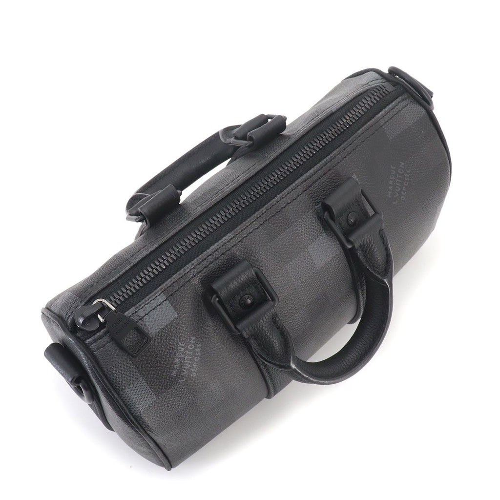 Louis Vuitton Damoflage Black Keepall Bandouliere 25 2-Way — view 8