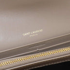 Saint Laurent Paris Monogram Large Flap Wallet Bifold Leather — view 9