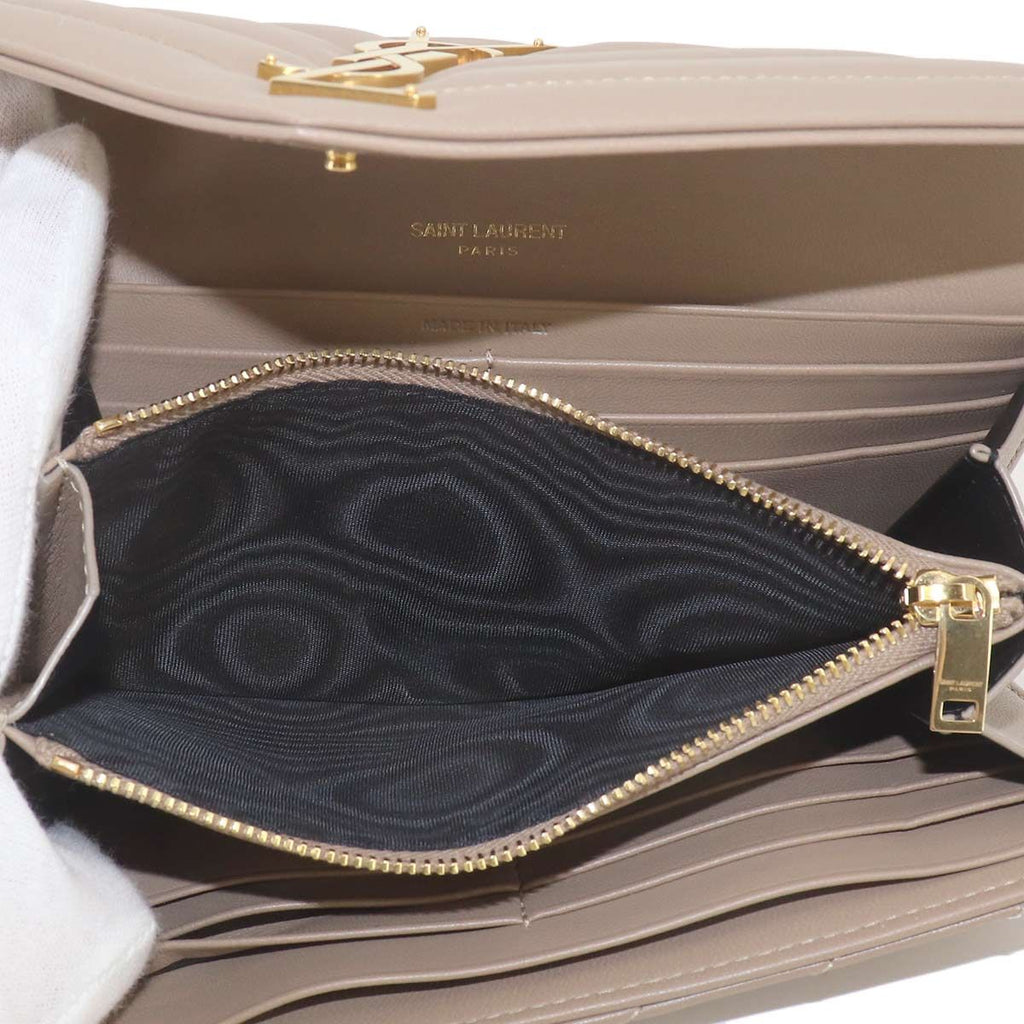 Saint Laurent Paris Monogram Large Flap Wallet Bifold Leather — view 8