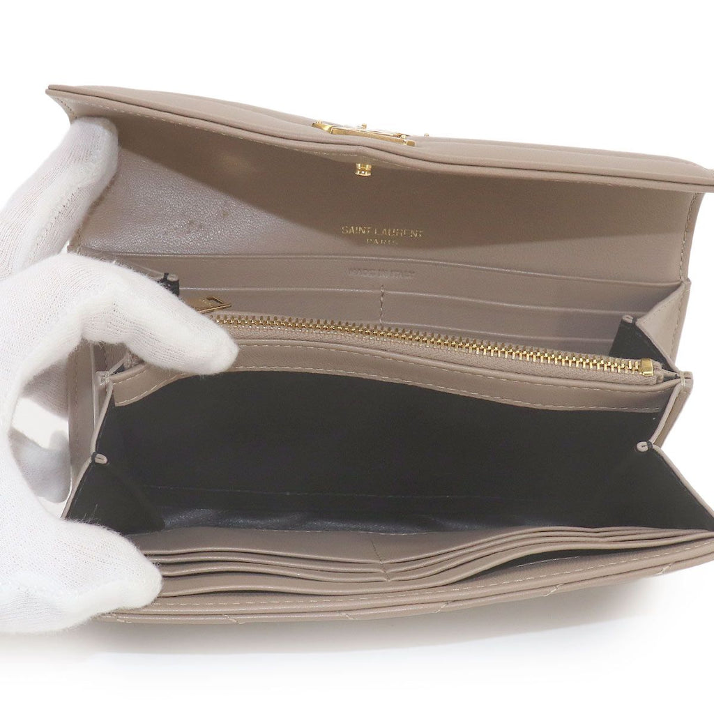 Saint Laurent Paris Monogram Large Flap Wallet Bifold Leather — view 7