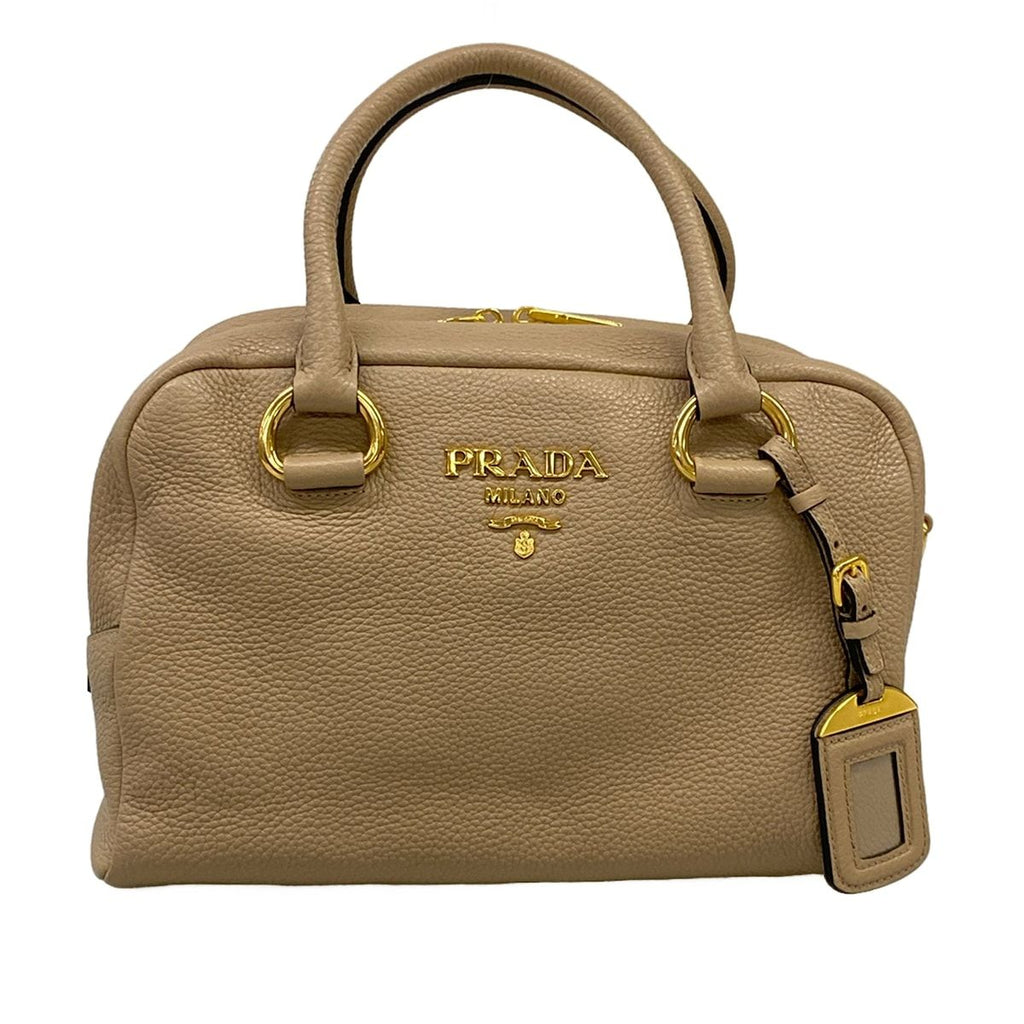 Prada Handbag Beige Leather