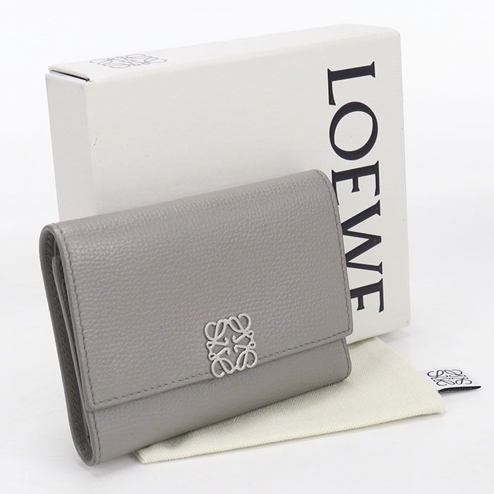 Loewe Vertical Wallet Small Anagram Trifold Calf