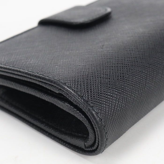 Prada Saffiano Leather Bifold Wallet Calf — view 8