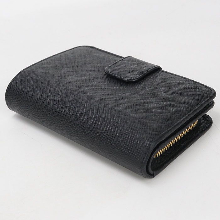 Prada Saffiano Leather Bifold Wallet Calf — view 2