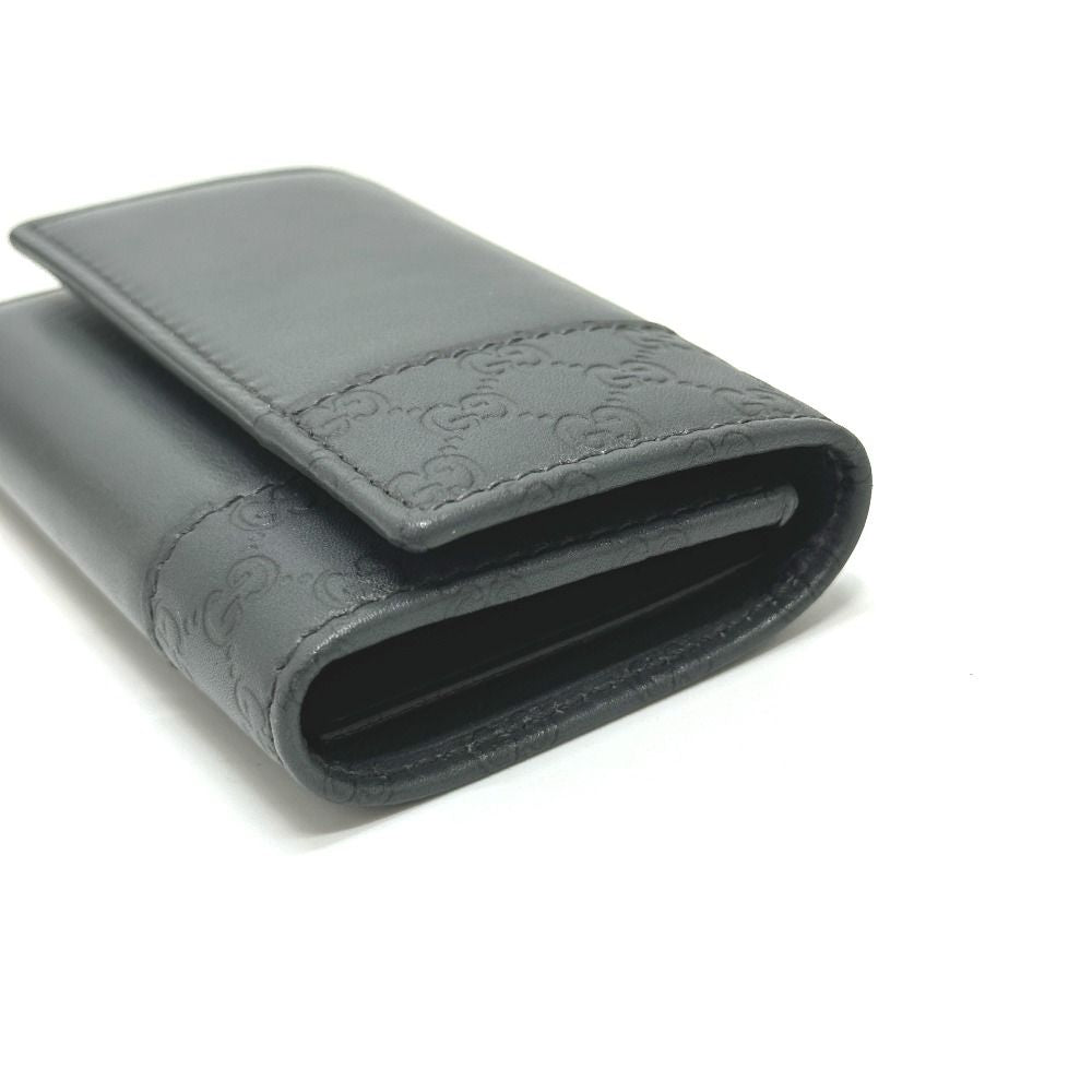 Gucci Key Case Guccissima Leather Gray Key Holder — view 4