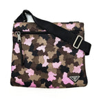 Prada Shoulder Bag Camouflage Canvas Multicolor