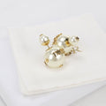 Dior Pearl Earrings Metal