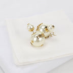 Dior Pearl Earrings Metal