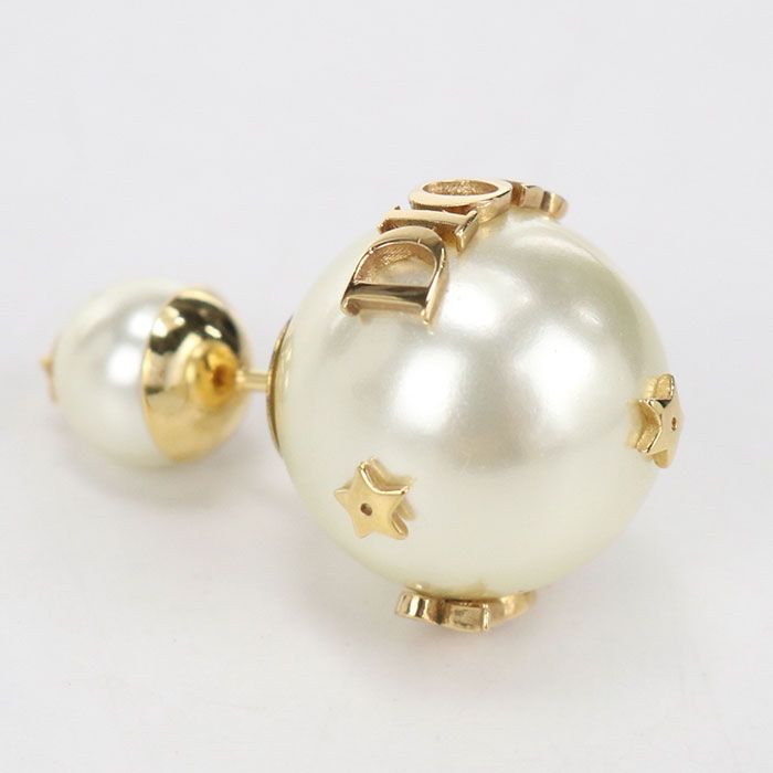 Dior Pearl Earrings Metal — view 2