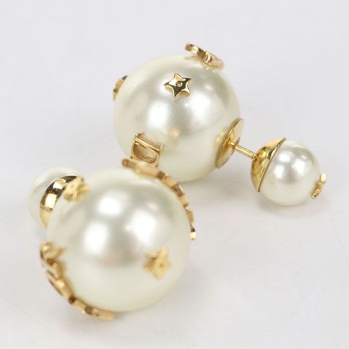 Dior Pearl Earrings Metal — view 3