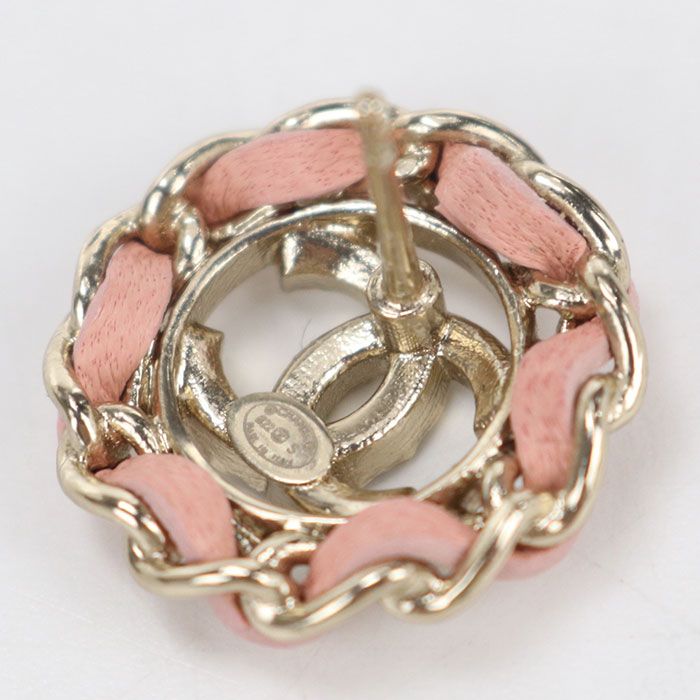 Chanel Rhinestone CC Logo Earrings Metal — view 2