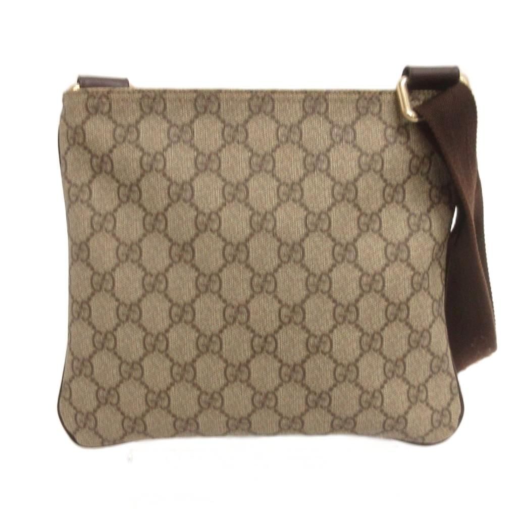 Gucci GG Supreme Shoulder Bag Crossbody All Over Pattern Beige — view 3
