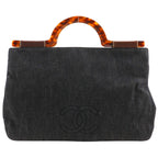 Chanel CC Logo Denim Handbag