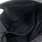Prada Logo Ribbon 2-Way Shoulder Nylon Black Handbag — view 6