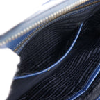 Prada Galleria 2-Way Shoulder Saffiano Blue Tote — view 7