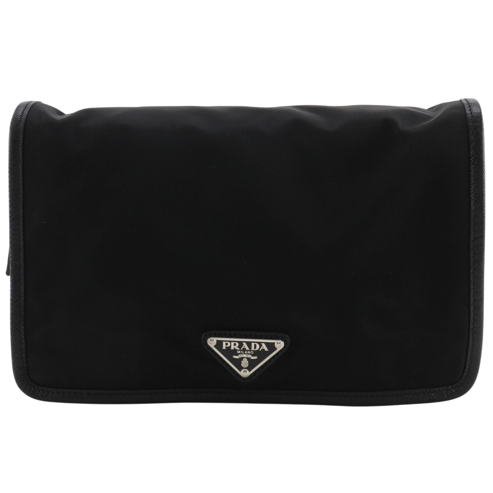 Prada Travel Pouch Nylon Nero Black