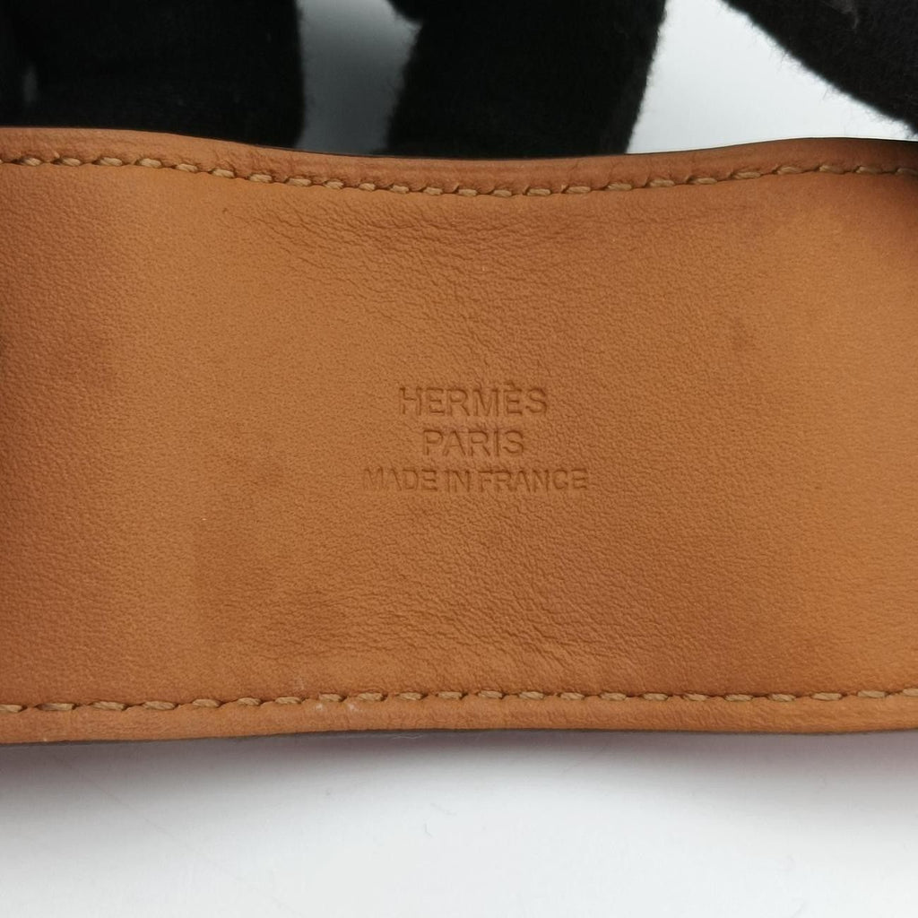 Hermes Collier de Chien Red Silver Leather Si?q Bracelet — view 5