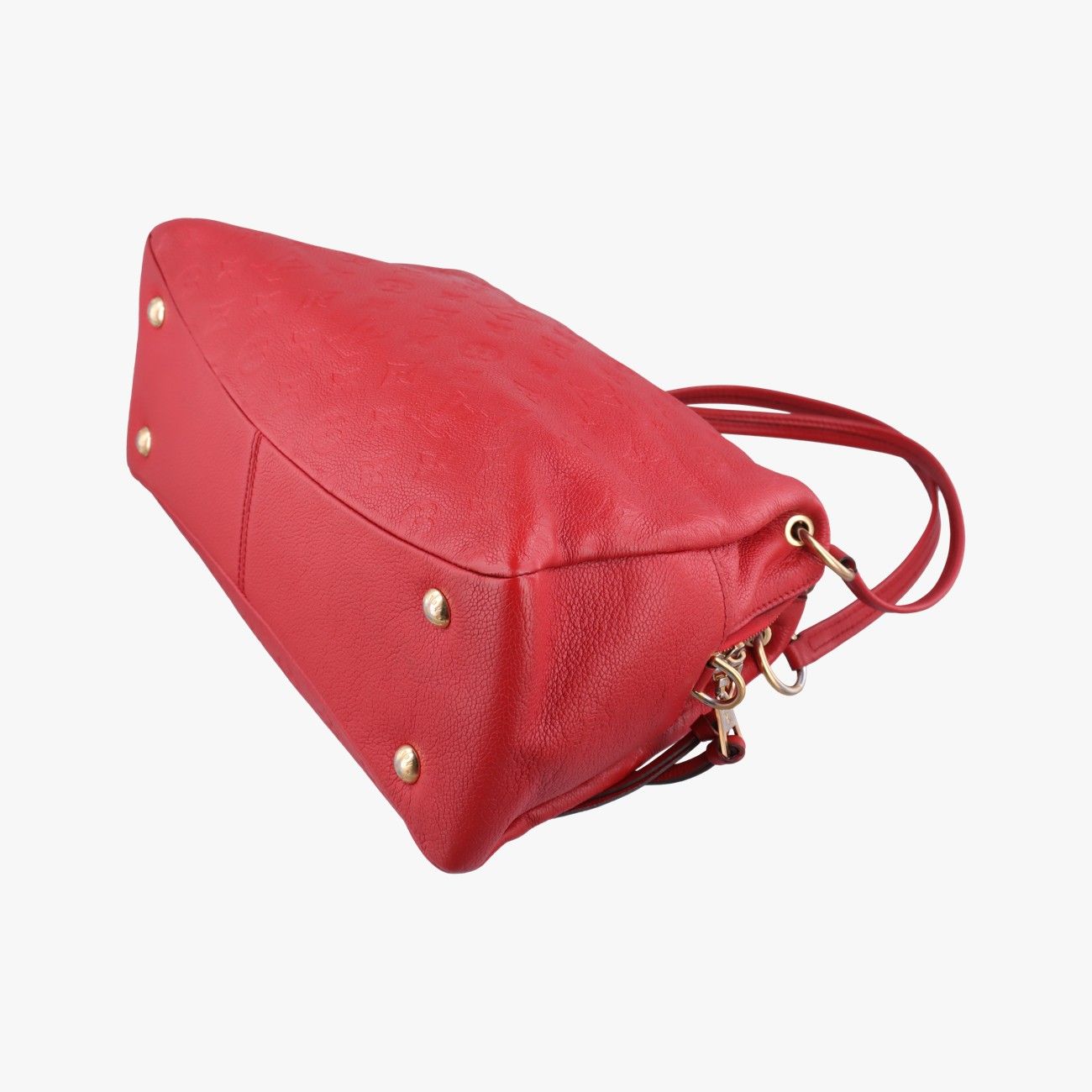Louis Vuitton PM Red Monogram Empreinte Handbag — view 6