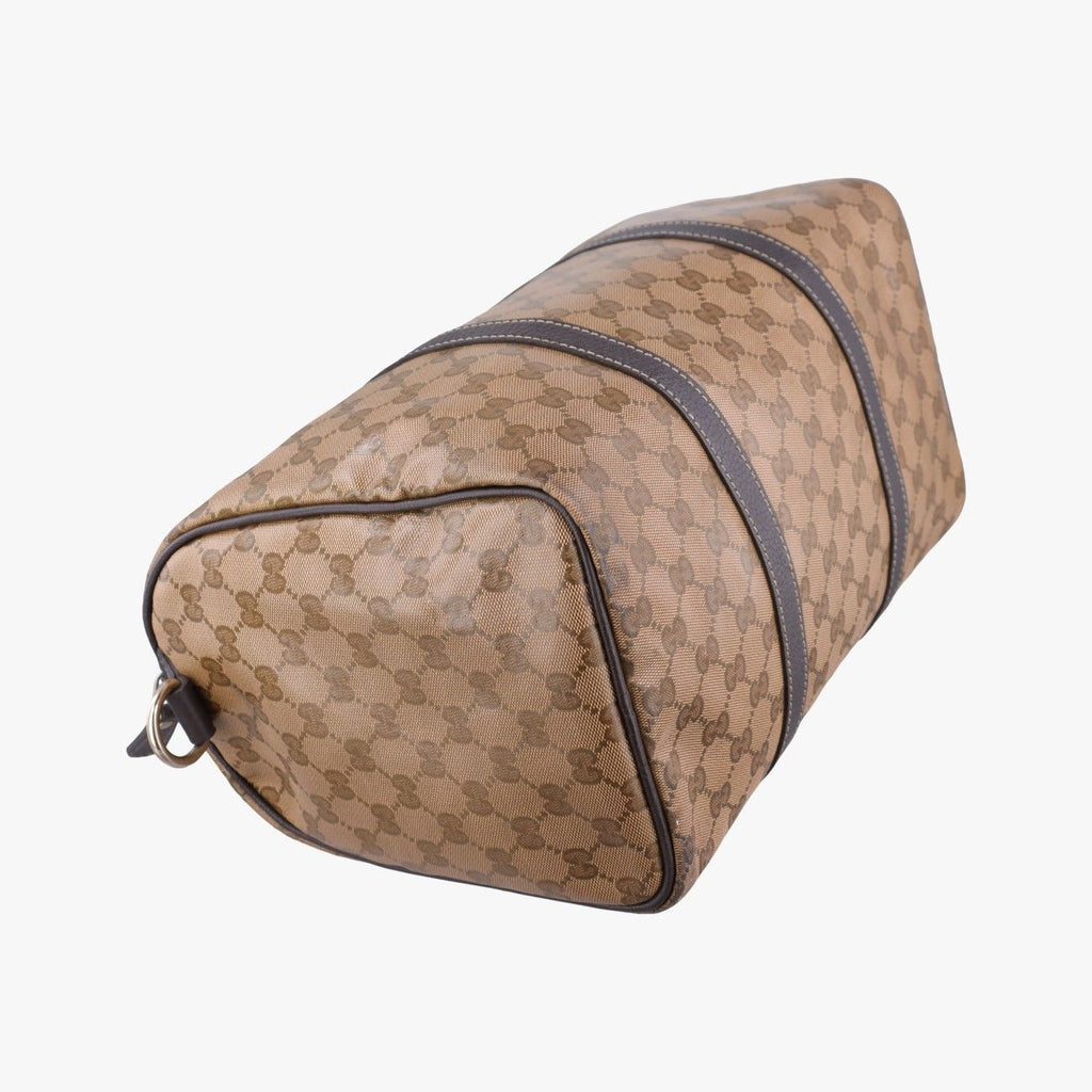 Gucci GG Crystal Joy Brown Canvas Handbag — view 5