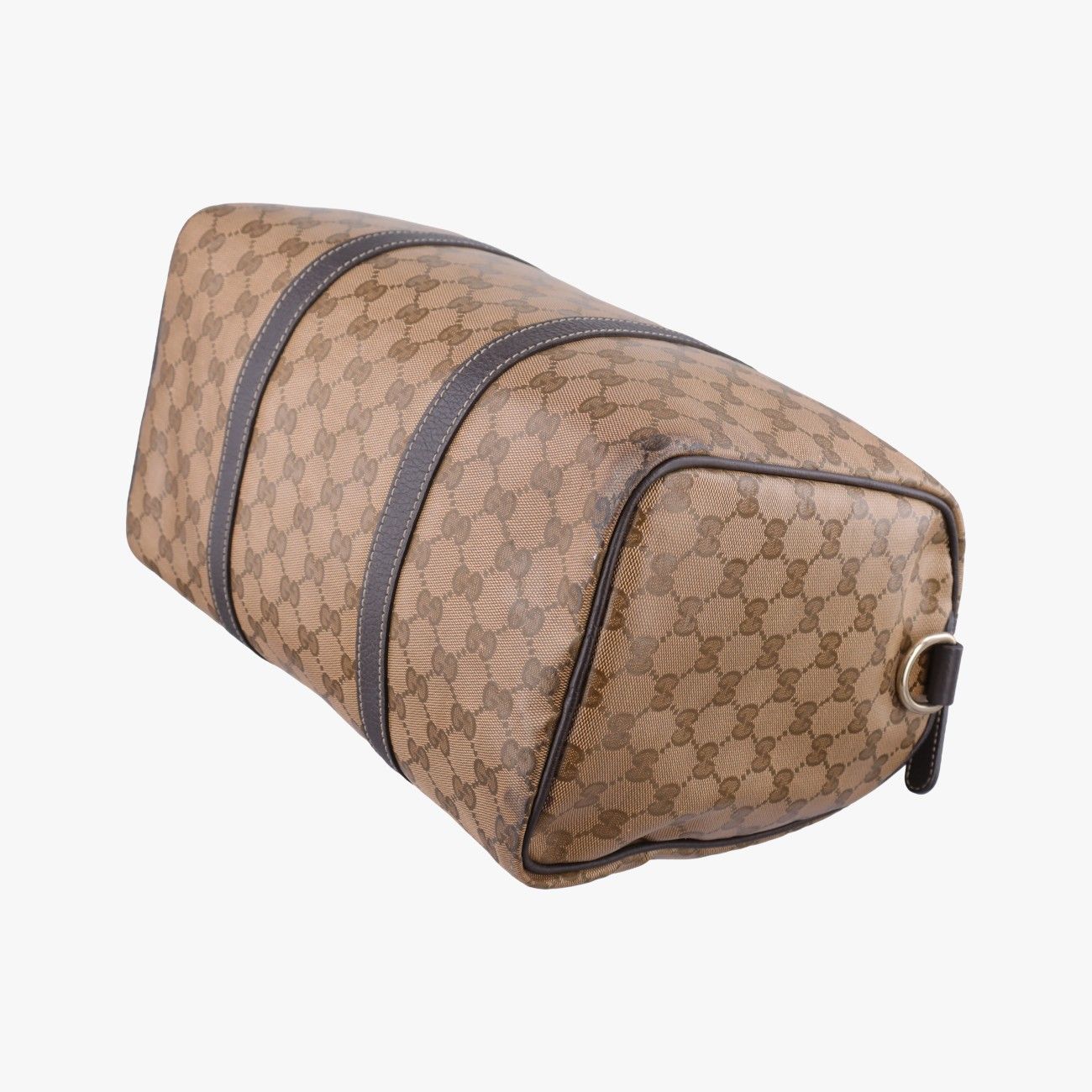 Gucci GG Crystal Joy Brown Canvas Handbag — view 6