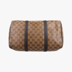 Gucci GG Crystal Joy Brown Canvas Handbag — view 3