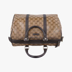 Gucci GG Crystal Joy Brown Canvas Handbag — view 8