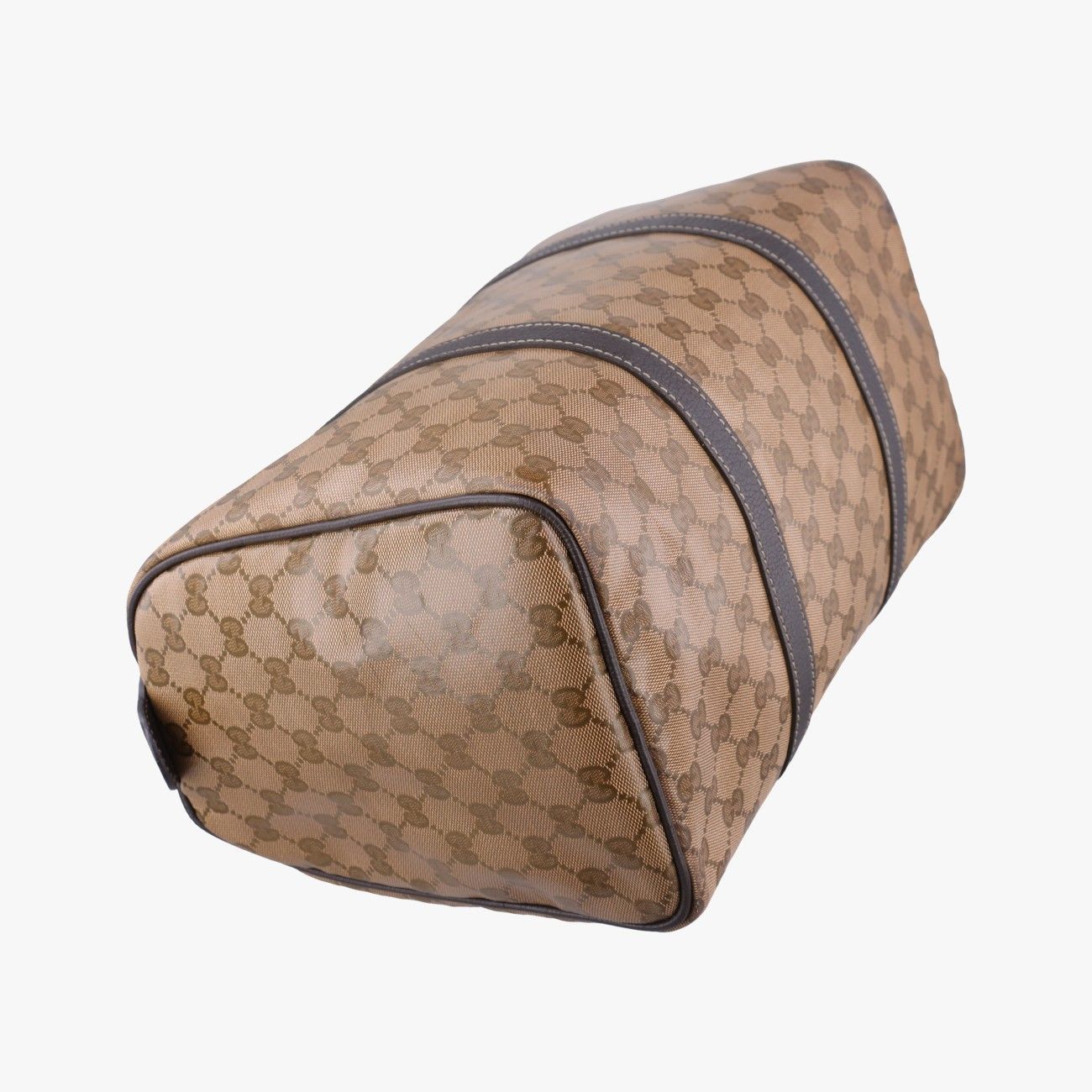 Gucci GG Crystal Joy Brown Canvas Handbag — view 7