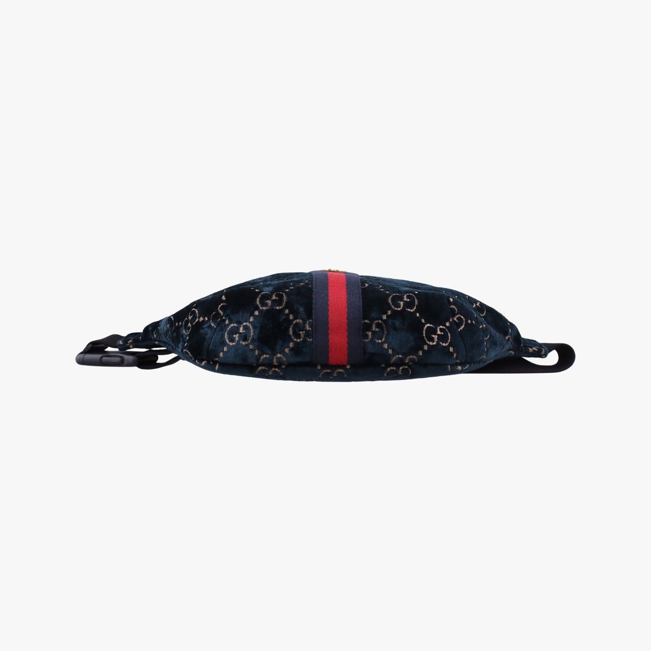 Gucci GG Velvet Blue Velour Handbag — view 3