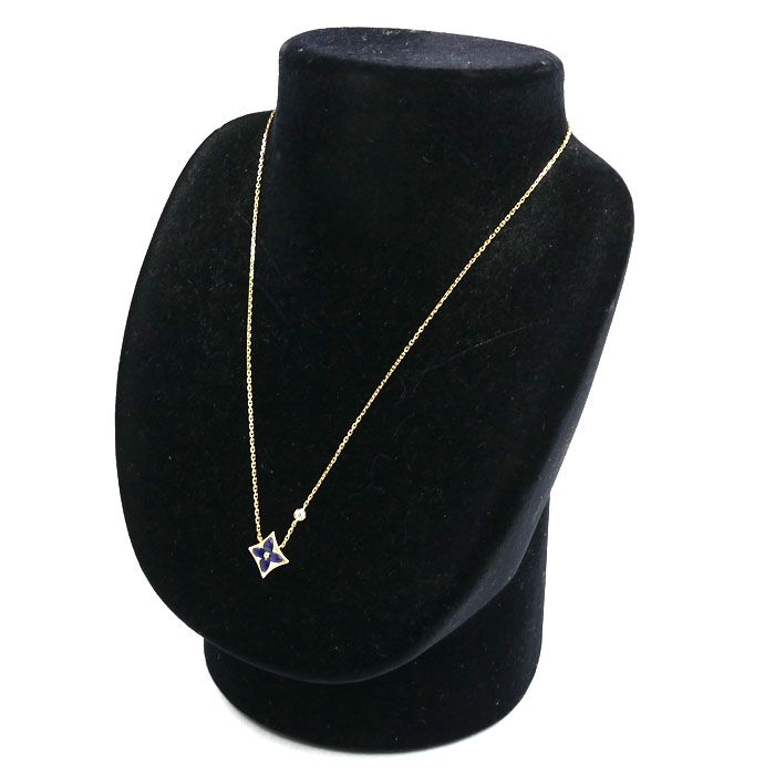 Louis Vuitton 18k Yellow Gold Star Blossom BB Necklace Diamond 38.5 40.5 cm — view 6