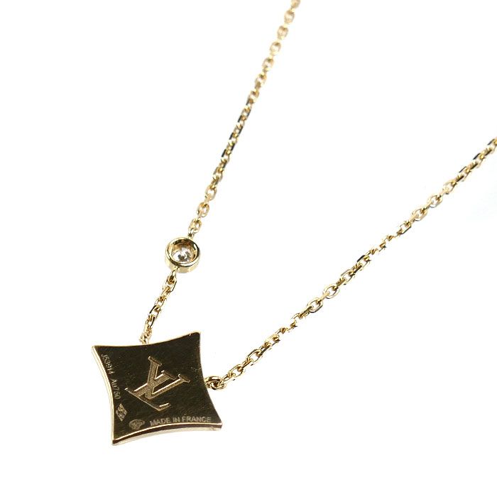 Louis Vuitton 18k Yellow Gold Star Blossom BB Necklace Diamond 38.5 40.5 cm — view 2