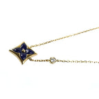 Louis Vuitton 18k Yellow Gold Star Blossom BB Necklace Diamond 38.5 40.5 cm — view 3