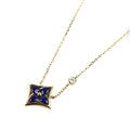 Louis Vuitton 18k Yellow Gold Star Blossom BB Necklace Diamond 38.5 40.5 cm