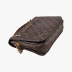 Louis Vuitton Pochette Metis MM Monogram Brown Canvas Handbag — view 7