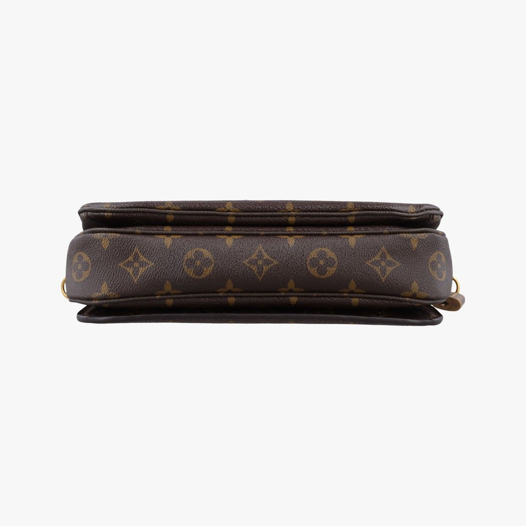 Louis Vuitton Pochette Metis MM Monogram Brown Canvas Handbag — view 3