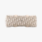 Dior Trotter Flower Line White Beige Multicolor Canvas Leather Handbag — view 3