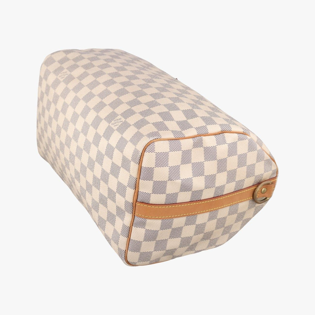 Louis Vuitton Speedy 30 Azur Damier Canvas Handbag — view 4
