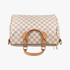 Louis Vuitton Speedy 30 Azur Damier Canvas Handbag — view 8
