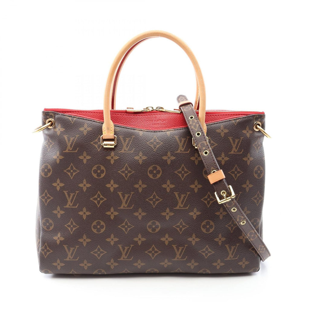 Louis Vuitton Handbag Pallas 2-Way Cerise Canvas Leather
