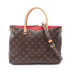Louis Vuitton Handbag Pallas 2-Way Cerise Canvas Leather