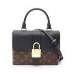 Louis Vuitton Handbag Locky BB 2-Way Noir Canvas Leather