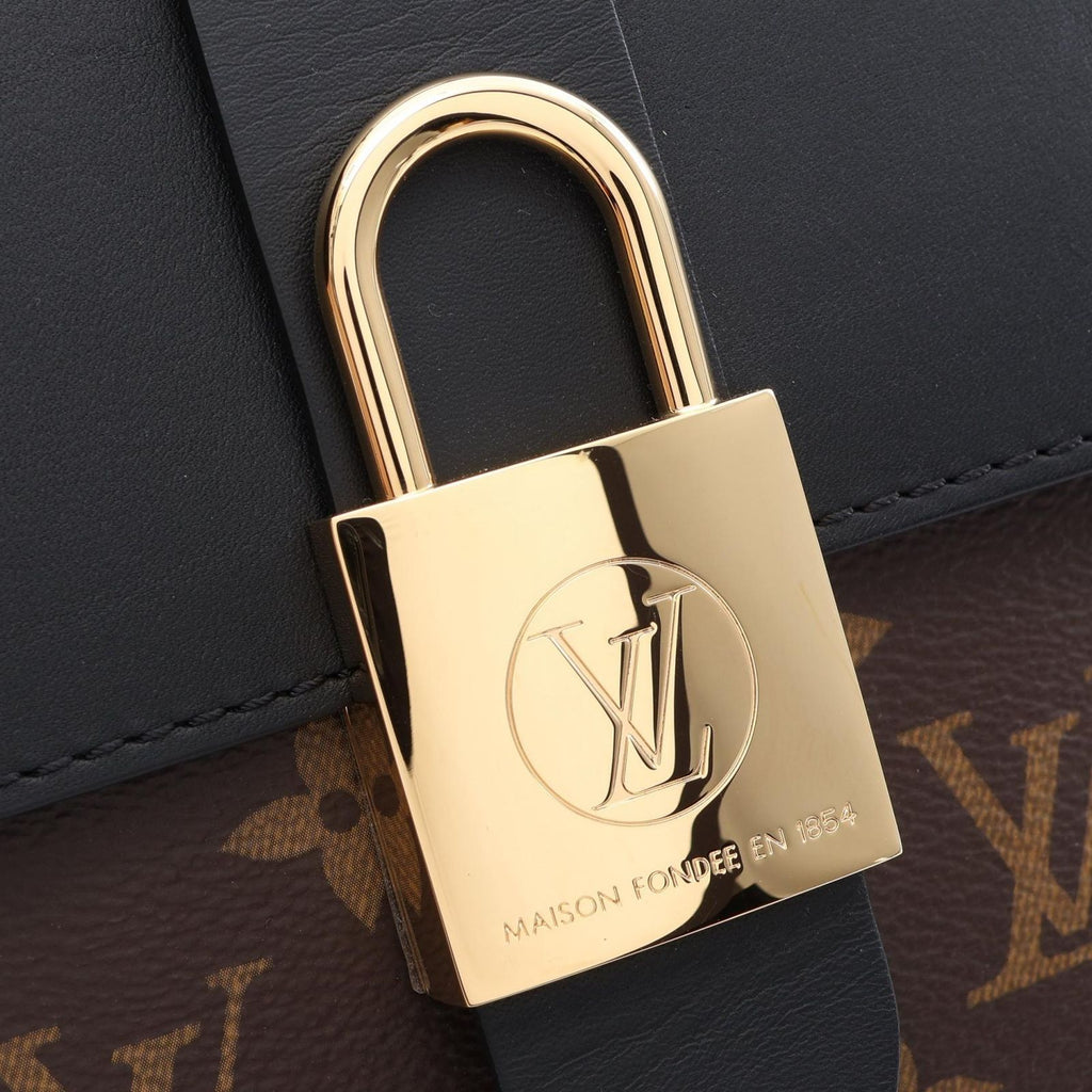 Louis Vuitton Handbag Locky BB 2-Way Noir Canvas Leather — view 8